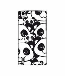 Amazon Brand - Solimo Designer Panda Texture 3D Printed Hard Back Case Mobile Cover for VIVO Y15