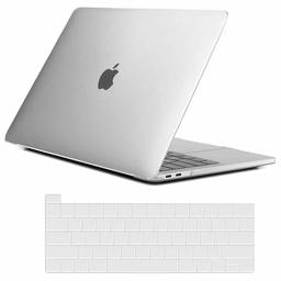 Eono 2 en 1 MacBook Pro 16 Carcasa Protectora de Cubierta de Funda Rígida de Plástico Delgado & Cubierta de Teclado Compatible con 2019 MacBook Pro 16 Pulgadas A2141 con Touch ID, Helada