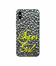 Amazon Brand - Solimo Designer Super Girl On Foil 3D Printed Hard Back Case Mobile Cover for Apple iPhone Xs Max