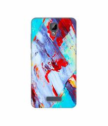 Amazon Brand - Solimo Designer Blue and Red Brush Texture 3D Printed Hard Back Case Mobile Cover for Gionee P7 Max