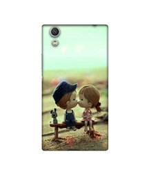 Amazon Brand - Solimo Designer Love Couples Pattern UV Printed Soft Back Case Mobile Cover for Sony Xperia R1 Plus