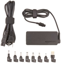 AmazonBasics Chargeur universel pour ultrabook avec cordon adaptateur secteur AC pour Acer, Asus, Dell, HP, Lenovo, Toshiba 65 W