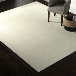 Amazon Brand – Rivet Modern Wave Cosmopolitan Area Rug, 8 x 10 Foot, Beige