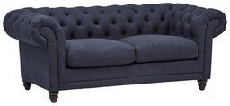 Amazon Brand – Stone & Beam Bradbury Chesterfield Tufted Loveseat Sofa Couch, 78.7