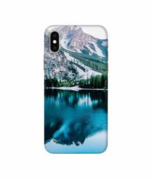 Amazon Brand - Solimo Designer Lake Mountain 3D Printed Hard Back Case Mobile Cover for Apple iPhone Xs Max