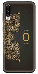 Amazon Brand - Solimo Designer Black Pattern Alphabet-O 3D Printed Hard Back Case Mobile Cover for Samsung Galaxy A30s