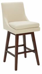 Amazon Brand – Stone & Beam Alaina Contemporary High-Back, Swivel Seat Barstool, 43