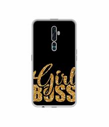 Amazon Brand - Solimo Designer Sparkle Girl Boss UV Printed Soft Back Case Mobile Cover for Oppo Reno2 F