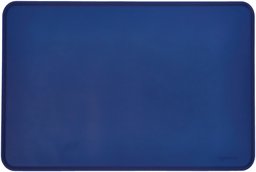 AmazonBasics Silicone Waterproof Pet Food And Water Bowl Mat For Dog or Cat - 24 x 16 Inches, Blue