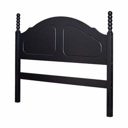 Amazon Brand – Ravenna Home Solid Pine Round-Topped Headboard - King, 78.5 Inch, Black