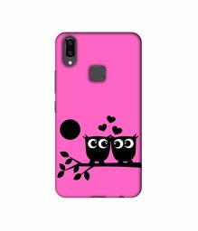 Amazon Brand - Solimo Designer Love Birds Vector 3D Printed Hard Back Case Mobile Cover for Vivo V9 / V9 Pro