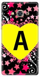 Amazon Brand - Solimo Designer Heart Pattern Alphabet-A 3D Printed Hard Back Case Mobile Cover for Samsung Galaxy J3 Pro