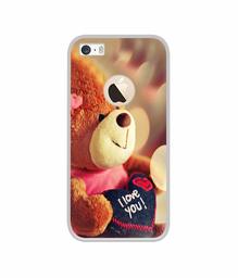 Amazon Brand - Solimo Designer Teddy Bear UV Printed Soft Back Case Mobile Cover for Apple iPhone 5 / 5S