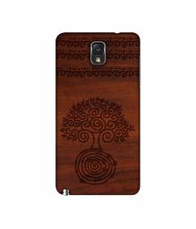 Amazon Brand - Solimo Designer Engraved Patten 3D Printed Hard Back Case Mobile Cover for Samsung Galaxy Note 3 N9000