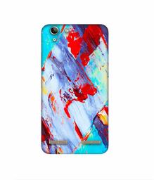 Amazon Brand - Solimo Designer Blue and Red Brush Texture 3D Printed Hard Back Case Mobile Cover for Lenovo Vibe K5 Plus