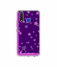 Amazon Brand - Solimo Designer Sparkling Stars UV Printed Soft Back Case Mobile Cover for Vivo U20