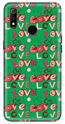 Amazon Brand - Solimo Designer Love Pattern Design 3D Printed Hard Back Case Mobile Cover for Realme 3 / Realme 3i