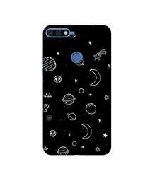 Amazon Brand - Solimo Designer Solar System 3D Printed Hard Back Case Mobile Cover for Huawei Honor 7A