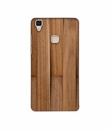 Amazon Brand - Solimo Designer Wooden Art 3D Printed Hard Back Case Mobile Cover for Vivo V3