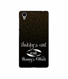 Amazon Brand - Solimo Designer Daddy's Girl and Mummy World 3D Printed Hard Back Case Mobile Cover for Vivo Y51L