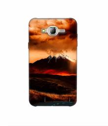 Amazon Brand - Solimo Designer Volcano 3D Printed Hard Back Case Mobile Cover for Samsung Galaxy J2 (2016)