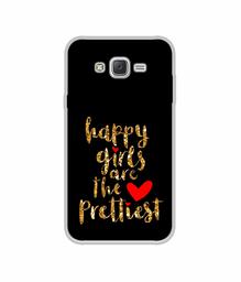 Amazon Brand - Solimo Designer Happy Girls are The Prettiest UV Printed Soft Back Case Mobile Cover for Samsung Galaxy J5