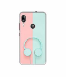 Amazon Brand - Solimo Designer Head Phone UV Printed Soft Back Case Mobile Cover for Motorola Moto E6s