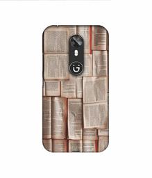 Amazon Brand - Solimo Designer Books Texture 3D Printed Hard Back Case Mobile Cover for Gionee A1