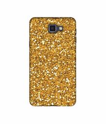 Amazon Brand - Solimo Designer Golden Sparkle UV Printed Soft Back Case Mobile Cover for Samsung Galaxy J5 Prime