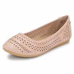 Flavia Women's Pink Ballet Flats-6 UK (38 EU) (7 US) (FL-919/PNK)