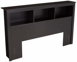 AmazonBasics Functional Bookcase Storage Headboard - Queen, Black