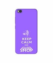 Amazon Brand - Solimo Designer Keep Calm and Shop 3D Printed Hard Back Case Mobile Cover for Xiaomi Redmi Go