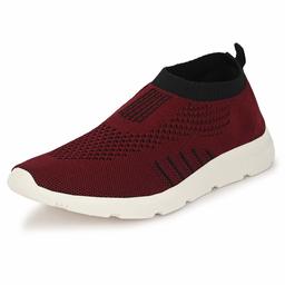 Bourge Men's Vega-14 Maroon and Black Running Shoes-11 UK (45 EU) (12 US) (Vega-14-11)