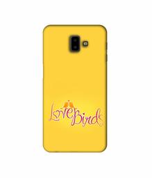 Amazon Brand - Solimo Designer Love Birds 3D Printed Hard Back Case Mobile Cover for Samsung Galaxy J6 Plus