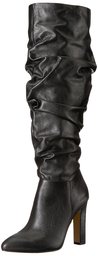 Amazon Brand - The Fix Women's Kennedi Pointed-Toe To-The-Knee Slouch Boot, Black, 8.5 B US