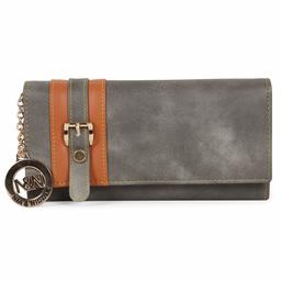 Nia & Nicole Women's Wallet (Grey, Tan)