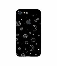 Amazon Brand - Solimo Designer Solar System UV Printed Soft Back Case Mobile Cover for Apple iPhone 7 (Logo Cut)