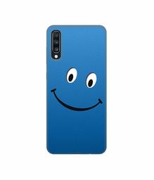 Amazon Brand - Solimo Designer Happy 3D Printed Hard Back Case Mobile Cover for Samsung Galaxy A70