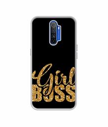 Amazon Brand - Solimo Designer Sparkle Girl Boss UV Printed Soft Back Case Mobile Cover for Oppo Reno Ace/Realme X2 Pro