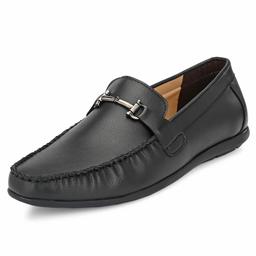 Nubeno Men's Black Loafers-7 UK (41 EU) (1301)