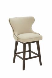 Amazon Brand – Stone & Beam Louise Memory Swivel Counter-Height Barstool, 38.2