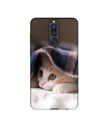 Amazon Brand - Solimo Designer Sleepy Kitten UV Printed Soft Back Case Mobile Cover for Huawei Honor 9i