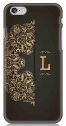 Amazon Brand - Solimo Designer Black Pattern Alphabet-L 3D Printed Hard Back Case Mobile Cover for Apple iPhone 6s