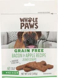 Whole Paws Grain Free Bacon & Apple Recipe Dog Jerky Strips, 5 oz