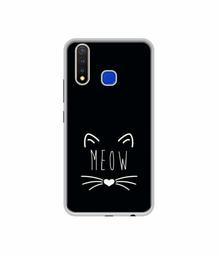 Amazon Brand - Solimo Designer Meow UV Printed Soft Back Case Mobile Cover for Vivo U20