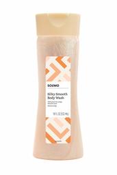 Amazon Brand - Solimo Silky Smooth Body Wash, Peach and Orange Blossom Scent, 18 Fluid Ounce