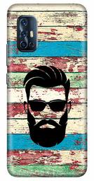 Amazon Brand - Solimo Designer Beard Man Black 3D Printed Hard Back Case Mobile Cover for Vivo V17