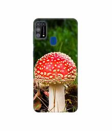 Amazon Brand - Solimo Designer Red Mushroom 3D Printed Hard Back Case Mobile Cover for Samsung Galaxy M31