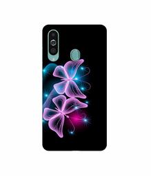 Amazon Brand - Solimo Designer Butterflies Neon Light 3D Printed Hard Back Case Mobile Cover for Samsung Galaxy M40