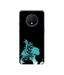 Amazon Brand - Solimo Designer Lady Vector N 3D Printed Hard Back Case Mobile Cover for OnePlus 7T